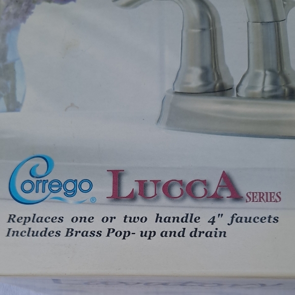 Lucca Series Brushed Nickel Bathroom Faucet - Picture 3 of 11